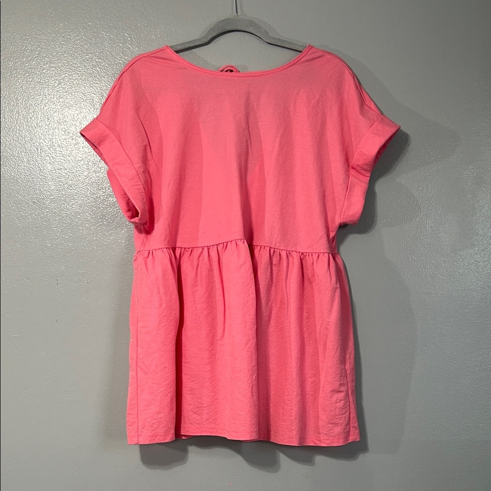 Primark pink baby doll top